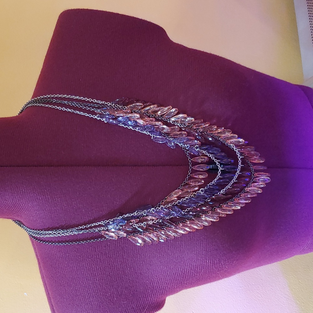 Anthropologie layered beaded necklace